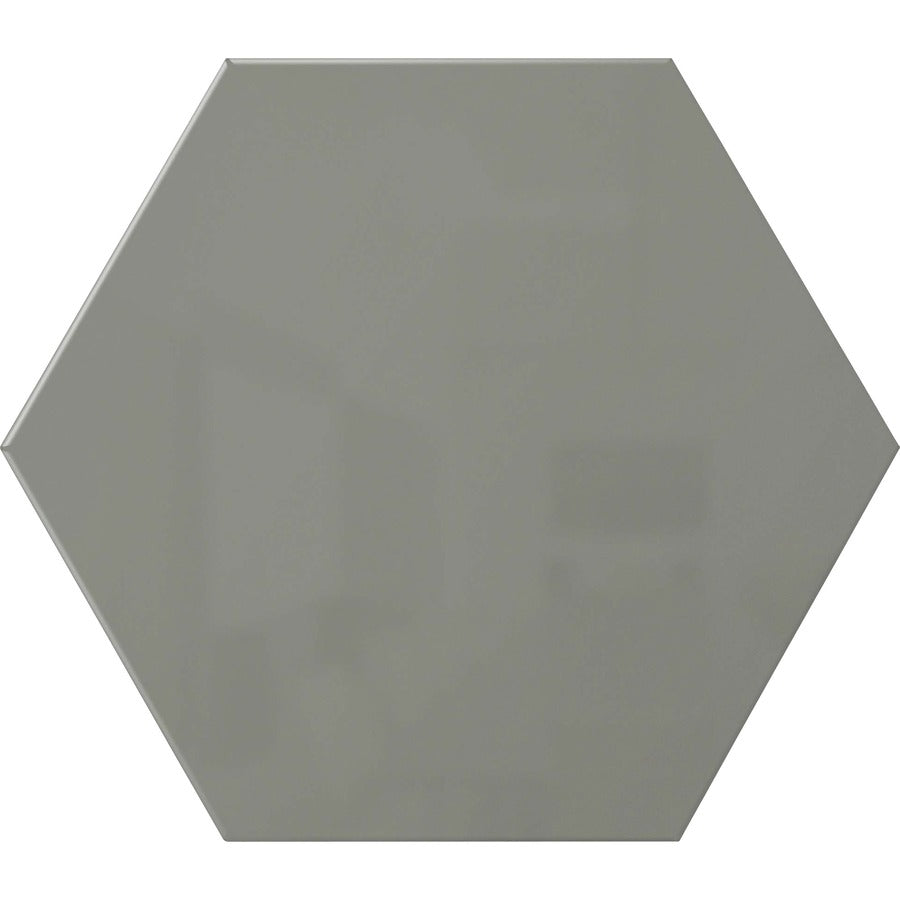 Ghent Powder-Coated Hex Steel Whiteboards - 21" (1.7 ft) Width x 18" (1.5 ft) Height - Gray Steel Surface - Hexagonal - Magnetic - 1 Each