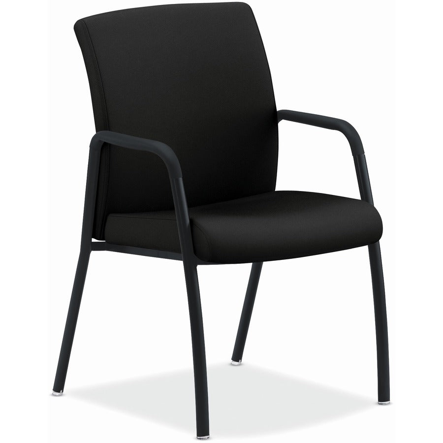 HON Ignition Chair - Black Back Color - Fabric Back Material - Black Frame Color - Steel Frame Material - Black - Armrest - 1 Each