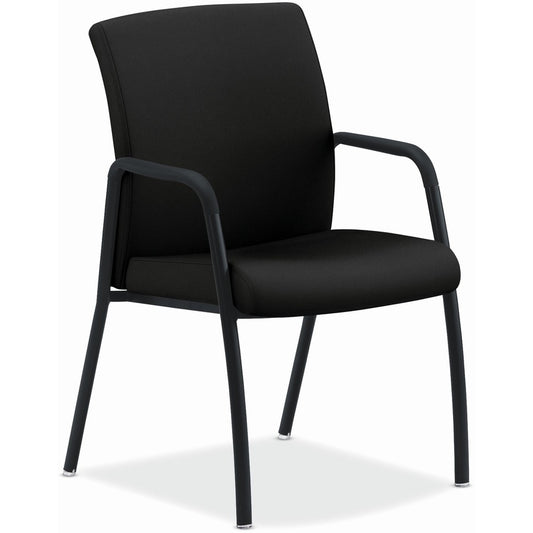 HON Ignition Chair - Black Back Color - Fabric Back Material - Black Frame Color - Steel Frame Material - Black - Armrest - 1 Each