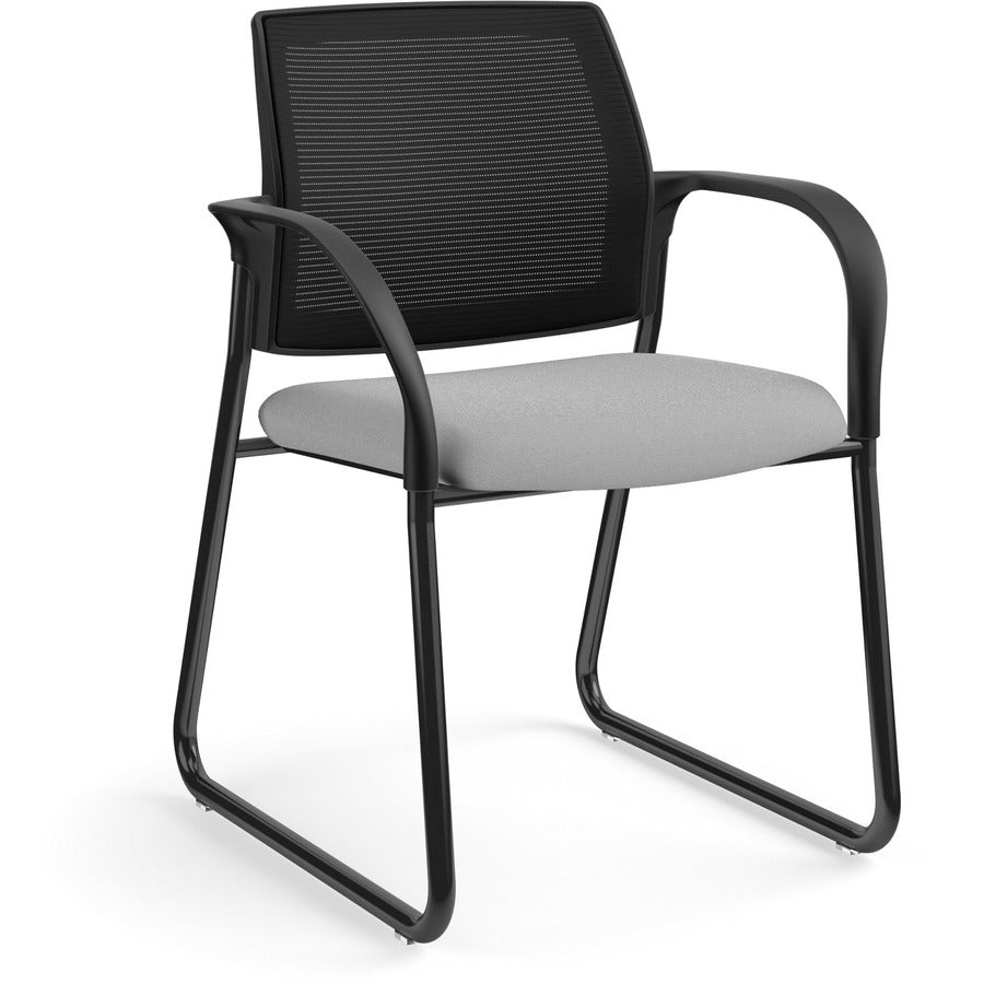 HON Ignition Chair - Frost Seat Color - Fabric Seat Material - Black Back Color - Mesh Back Material - Black Frame Color - Steel Frame Material - Sled Base - Frost - Armrest - 1 Each