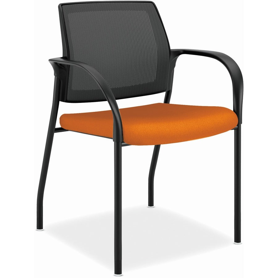 HON Ignition Chair - Apricot Seat Color - Fabric Seat Material - Black Back Color - Mesh Back Material - Black Frame Color - Steel Frame Material - Apricot - Armrest - 1 Each