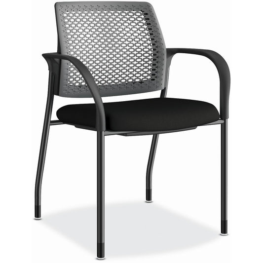HON Ignition Chair - Black Seat Color - Fabric Seat Material - Charcoal Back Color - Black Frame Color - Steel Frame Material - Black - Armrest - 1 Each