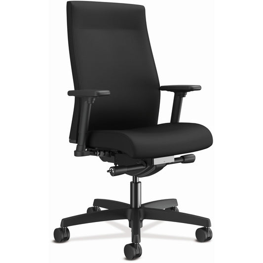 HON Ignition 2.0 Chair - Black Seat Color - Fabric Seat Material - Black Back Color - Fabric Back Material - Black Frame Color - Mid Back - Black - 1 Each