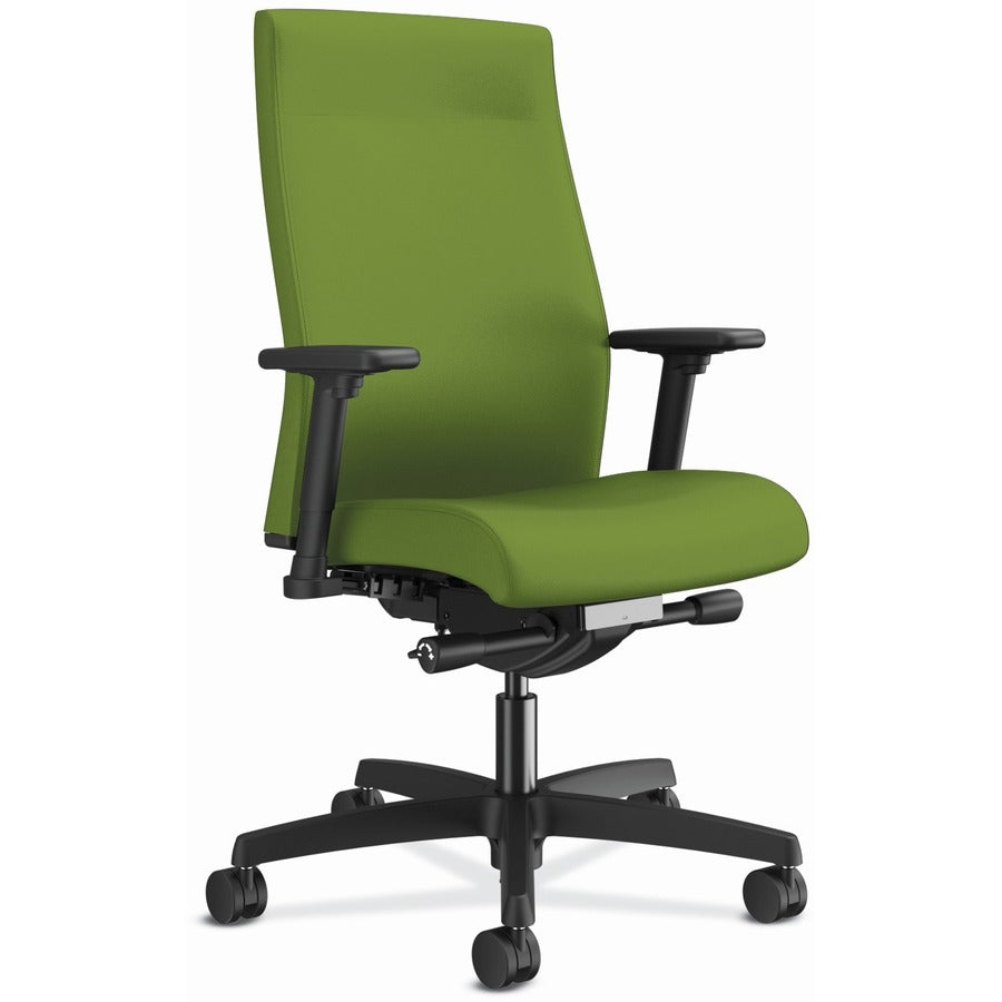 HON Ignition 2.0 Chair - Pear Seat Color - Pear Back Color - Fabric Back Material - Black Frame Color - Mid Back - Pear - 1 Each