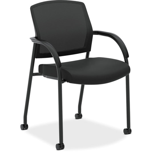 HON Lota Chair - Black Seat Color - Polyester Seat Material - Black Back Color - Mesh Back Material - Black Frame Color - Steel Frame Material - Black - Armrest - 1 Each