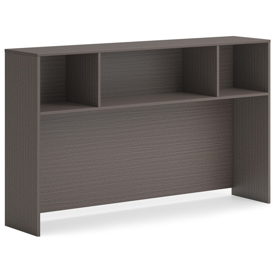 HON Mod HLPLDH66 Hutch - 39.8" Height x 66" Width x 14" Depth - Finish: Slate Teak - 1 Each