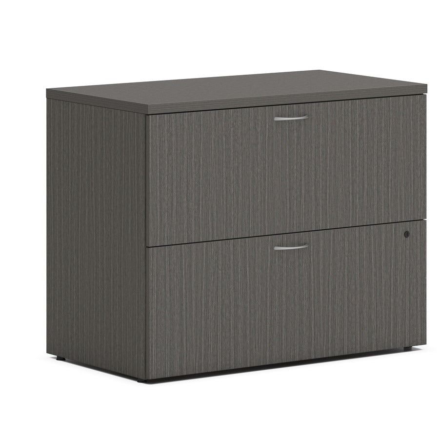 HON Mod HLPLLF3620L2 Lateral File - 29" Height x 36" Width x 20" Depth - Total Drawer(s): 2 - Finish: Slate Teak - Removable Top, Scratch Resistant, Spill Resistant, Stain Resistant, Durable - For File - 1 Each