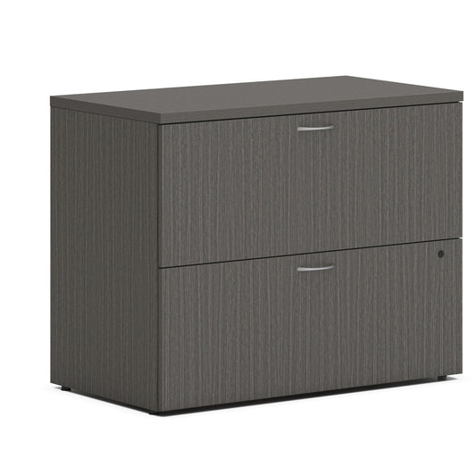 HON Mod HLPLLF3620L2 Lateral File - 29" Height x 36" Width x 20" Depth - Total Drawer(s): 2 - Finish: Slate Teak - Removable Top, Scratch Resistant, Spill Resistant, Stain Resistant, Durable - For File - 1 Each