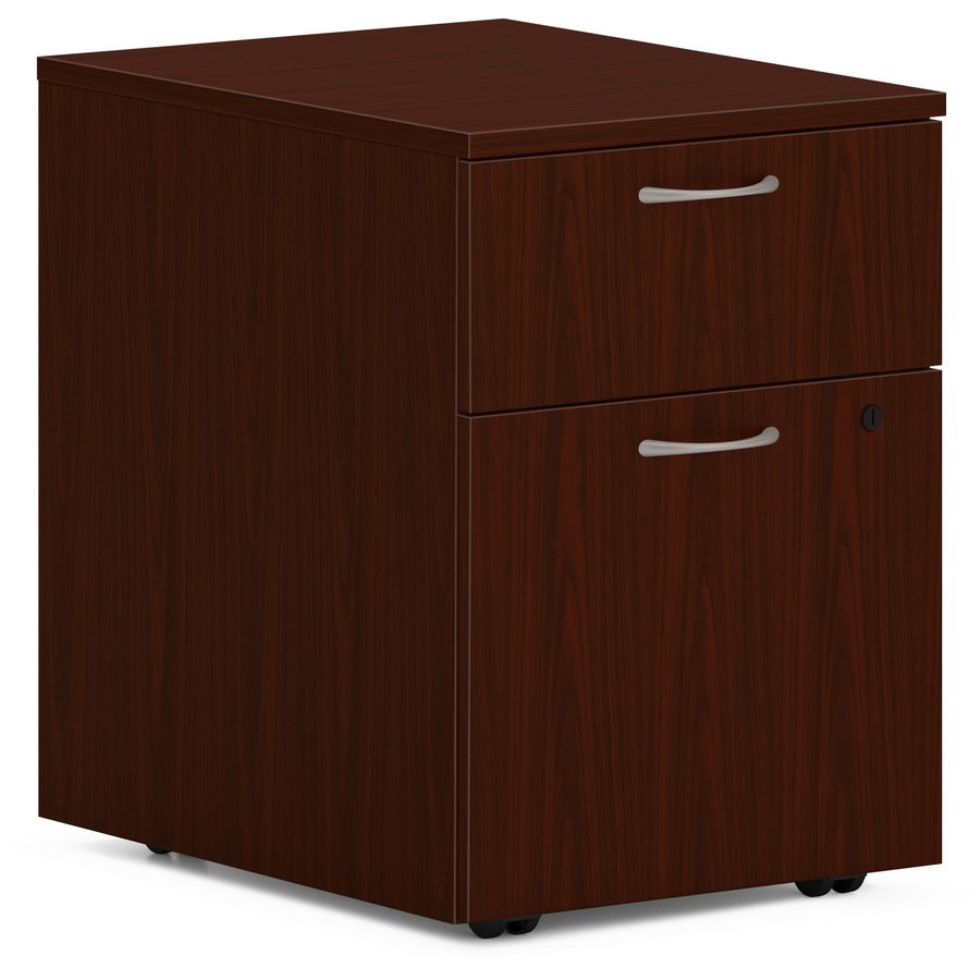 HON Mod HLPLPMBF Pedestal - 20" Height x 15" Width x 20" Depth - Total Drawer(s): 2 - Finish: Traditional Mahogany - 1 Each