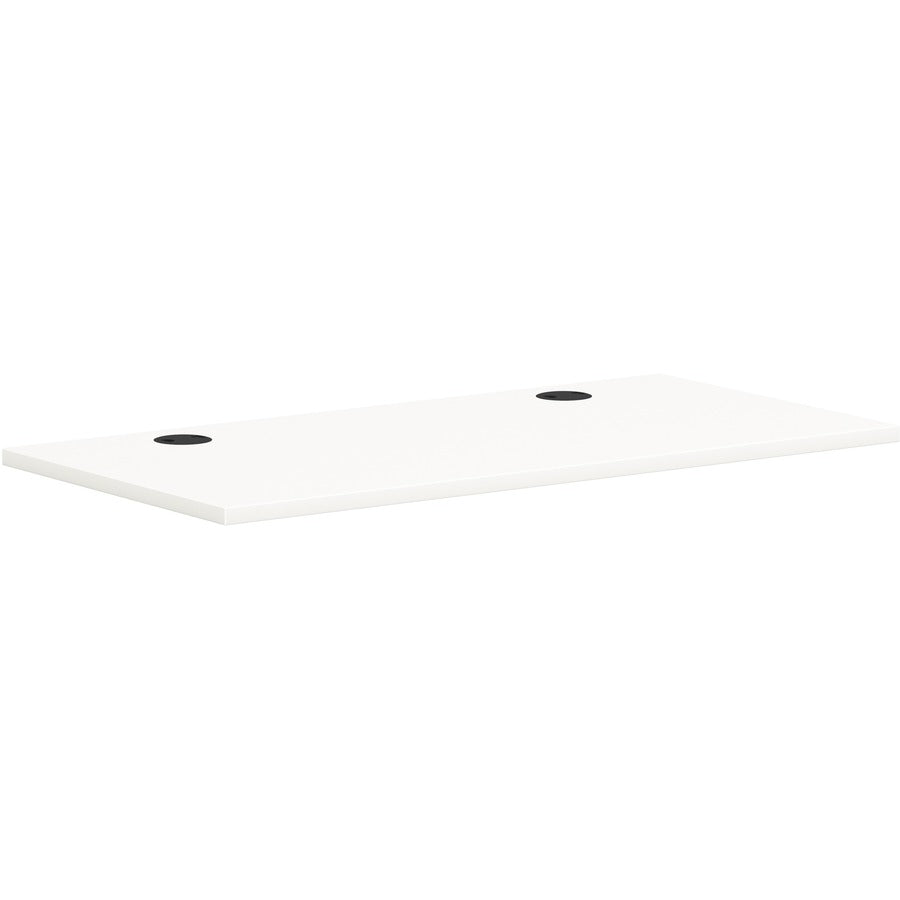 HON Mod HLPLRW4824 Work Surface - Rectangle - x 48" Width x 24" Depth - Finish: Simply White - 1 Each