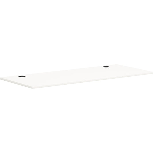 HON Mod HLPLRW7230 Work Surface - Rectangle - x 72" Width x 30" Depth - Finish: Simply White - 1 Each