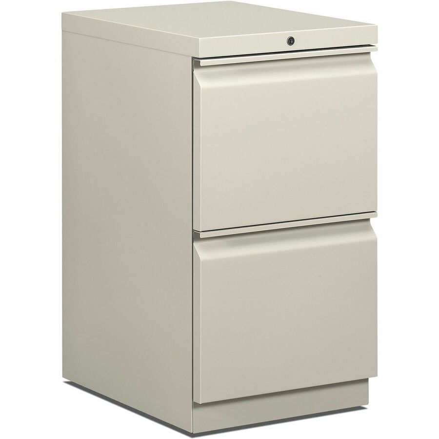 HON HBMP2F Pedestal - x 15" Width - Total Drawer(s): 2 - Finish: Light Gray - For File Storage, Office