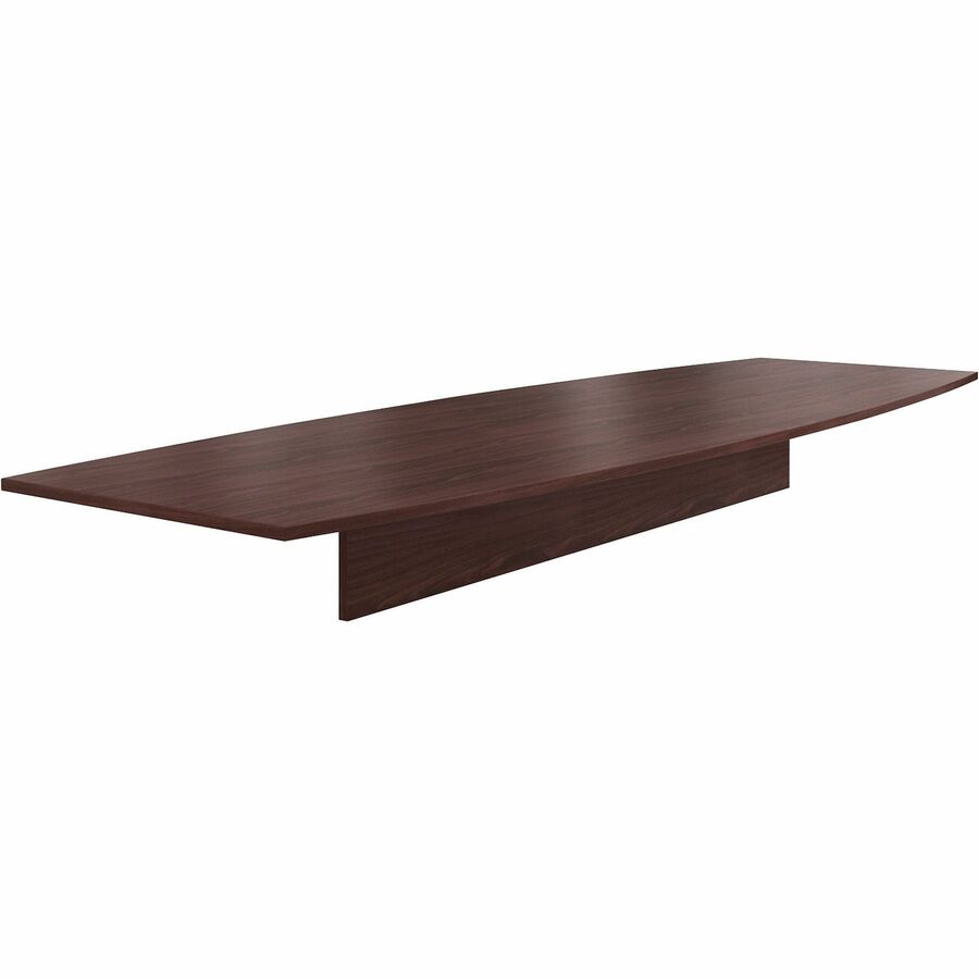 HON Preside HTLB14448P Conference Table Top - Boat - x 12 ft Width x 48" Depth - Flat Edge - Finish: Mahogany - Warp Resistant, Scratch Resistant, Spill Resistant, Stain Resistant, Liquid Resistant - For Meeting Room, Office, Boardroom, Workstation, De...