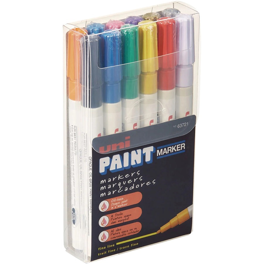 uniball™, uni-Paint PX-21 Oil-Based Paint Marker - Multi Ink - Oil Based - 12 / Pack