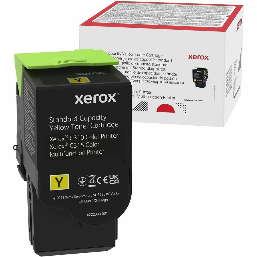 Xerox Original Standard Yield Laser Toner Cartridge - Single Pack - Yellow - 1 Each - 2000 Pages