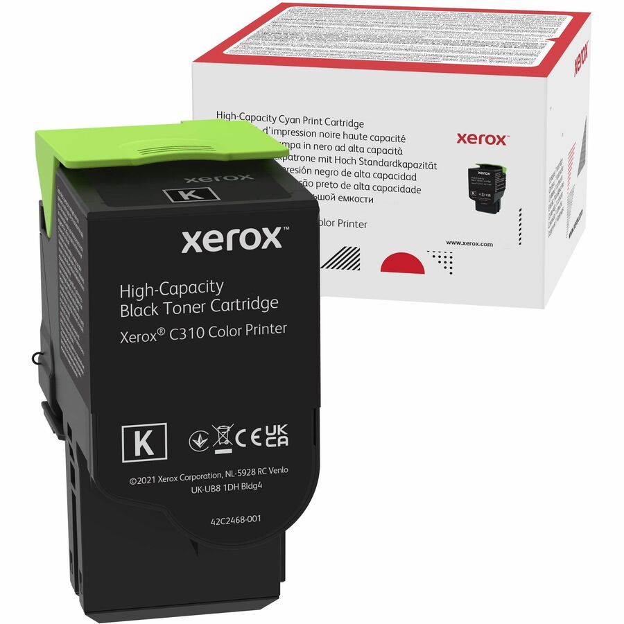Xerox Original High Yield Laser Toner Cartridge - Single Pack - Black - 1 Each - 8000 Pages