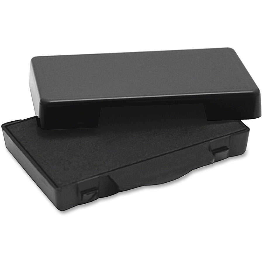 Trodat Replacement Ink Pad - 0.6" Height x 2.5" Width - Black - Plastic - 1 Each