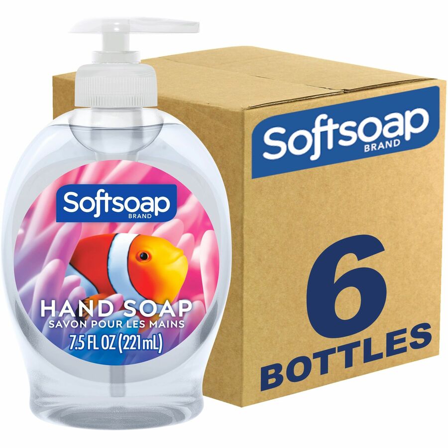 Softsoap Aquarium Hand Soap - Fresh Scent Scent - 7.50 fl oz - Soil Remover, Bacteria Remover, Dirt Remover, Kill Germs - Hand, Skin - Moisturizing - Antibacterial - Clear - Rich Lather, Recyclable, Paraben-free, Phthalate-free, pH Balanced, Biodegrada...