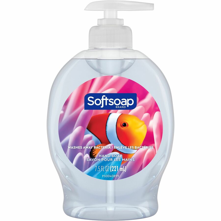 Softsoap Aquarium Hand Soap - Fresh Scent Scent - 7.50 fl oz - Soil Remover, Bacteria Remover, Dirt Remover, Kill Germs - Hand, Skin - Moisturizing - Antibacterial - Clear - Rich Lather, Recyclable, Paraben-free, Phthalate-free, pH Balanced, Biodegrada...