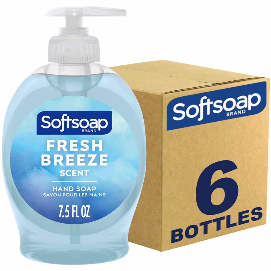 Softsoap Fresh Breeze Hand Soap - Fresh Breeze Scent - 7.50 fl oz - Pump Bottle Dispenser - Dirt Remover, Bacteria Remover, Kill Germs - Hand, Skin - Moisturizing - Antibacterial - Blue - Rich Lather, Recyclable, Paraben-free, Phthalate-free, pH Balanc...