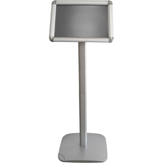 Seco Decorative Menuboard - 17" Width x 11" Height - Rectangular Shape - Rounded Corner - Silver - 1 Each