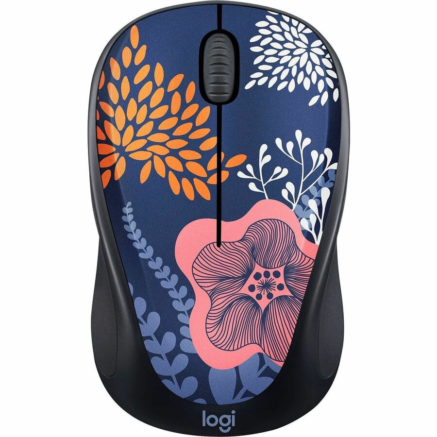 Logitech Wireless Mouse Forest Flow - Travel Mouse - Optical - Wireless - Radio Frequency - 2.40 GHz - USB - 1200 dpi - Scroll Wheel - 3 Button(s) - Small Hand/Palm Size - Symmetrical - 1 Each