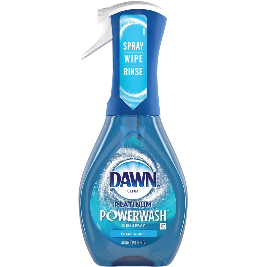 Dawn Platinum Powerwash Dish Spray - 16 fl oz (0.5 quart) - Fresh Scent - Biodegradable - Blue - 1 Bottle