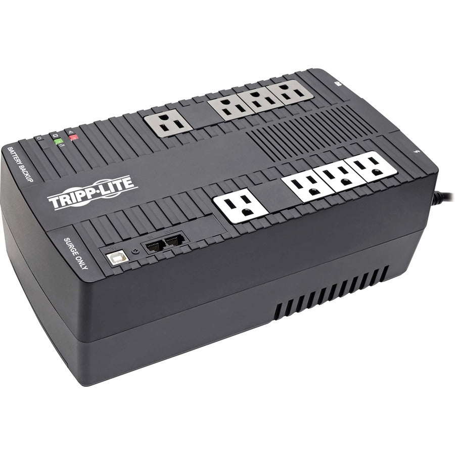 Tripp Lite series Desktop/Wall Mount Battery Backup Outlets - Ultra-compact Desktop/Tower/Wall Mount - AVR - 8 Hour Recharge - 2 Minute Stand-by - 120 V AC Input - 110 V AC, 115 V AC, 120 V AC Output - Single Phase - Pulse-width Modulated Sine Wave - U...