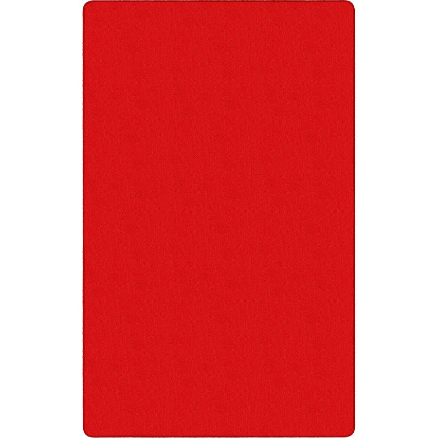 Flagship Carpets Americolors Solid Color Rug - Floor Rug - Traditional - 18 ft Length x 12 ft Width - Rectangle - Rowdy Red - Nylon, Yarn