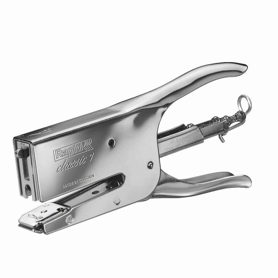 Rapid Classic K1 Plier Stapler - Staples Upto 50 Sheet - Staple Size: 0.25" , 0.31" - Back Loading - Metal