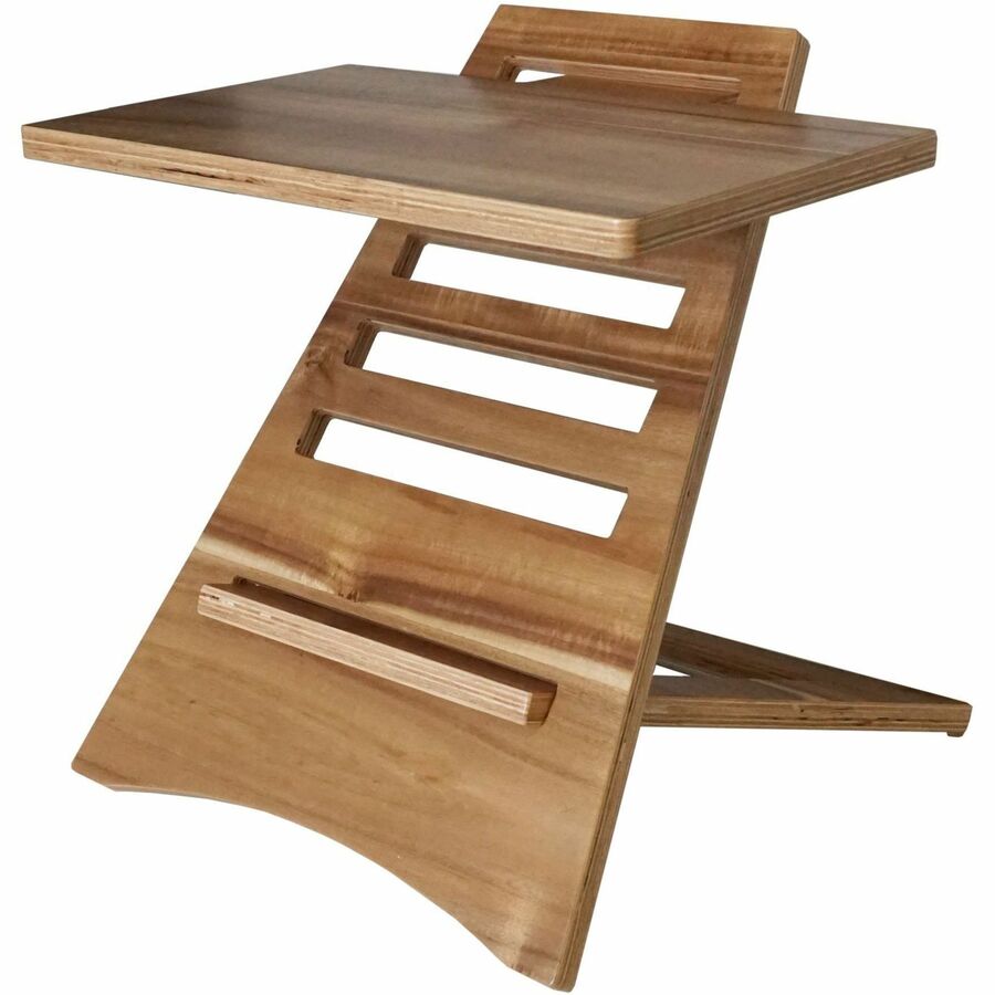 Victor High Rise Laptop Riser - 10 lb Load Capacity - 16.50" Height x 17" Width - Acacia Wood - Natural