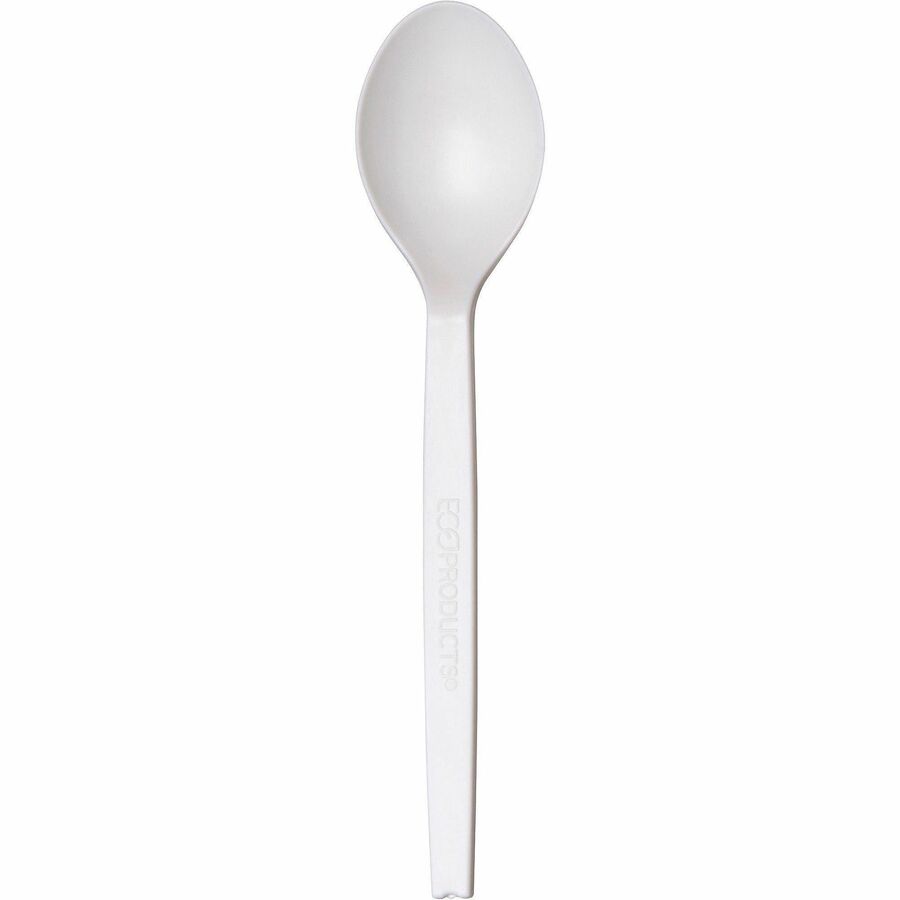 WNA 7" Plant Starch Spoons - Spoon - Breakroom - Plant Starch - Beige - 50/Pack - 20 / Carton
