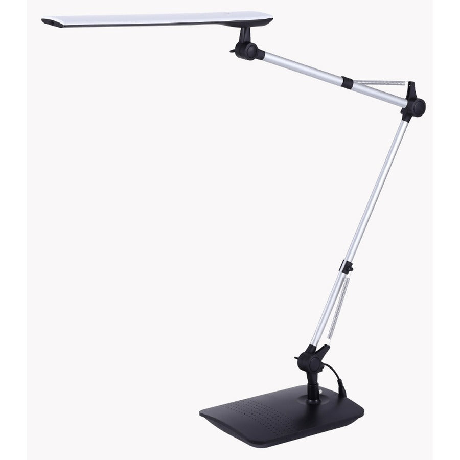 Bostitch Dual Swing Arm Desk Lamp, Black - 5.30 W LED Bulb - Adjustable, Color Temperature Setting, Dimmable, Adjustable Brightness, Rotating Base, Adjustable Head, Foldable, Flicker-free, Glare-free Light, Touch Sensitive Control Panel - 580 lm Lumens...