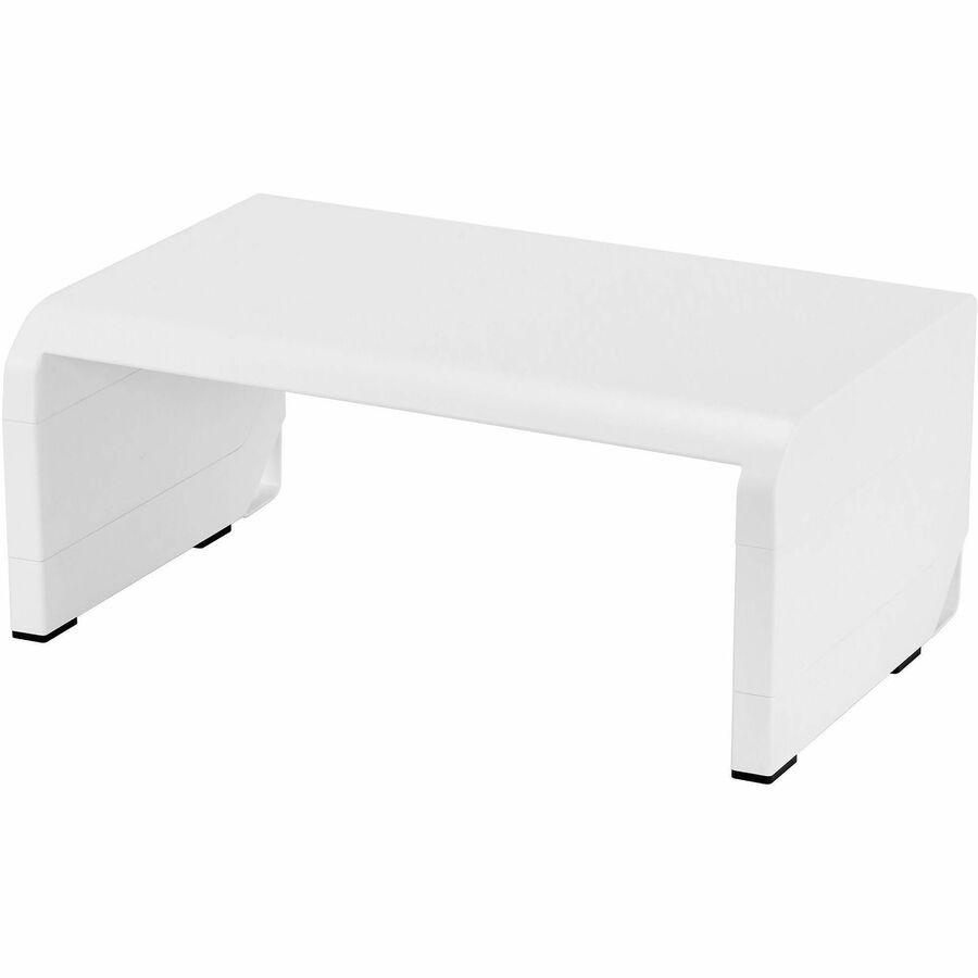 Bostitch Konnect Adjustable Monitor Stand - Up to 30" Screen Support - 25 lb Load Capacity - White