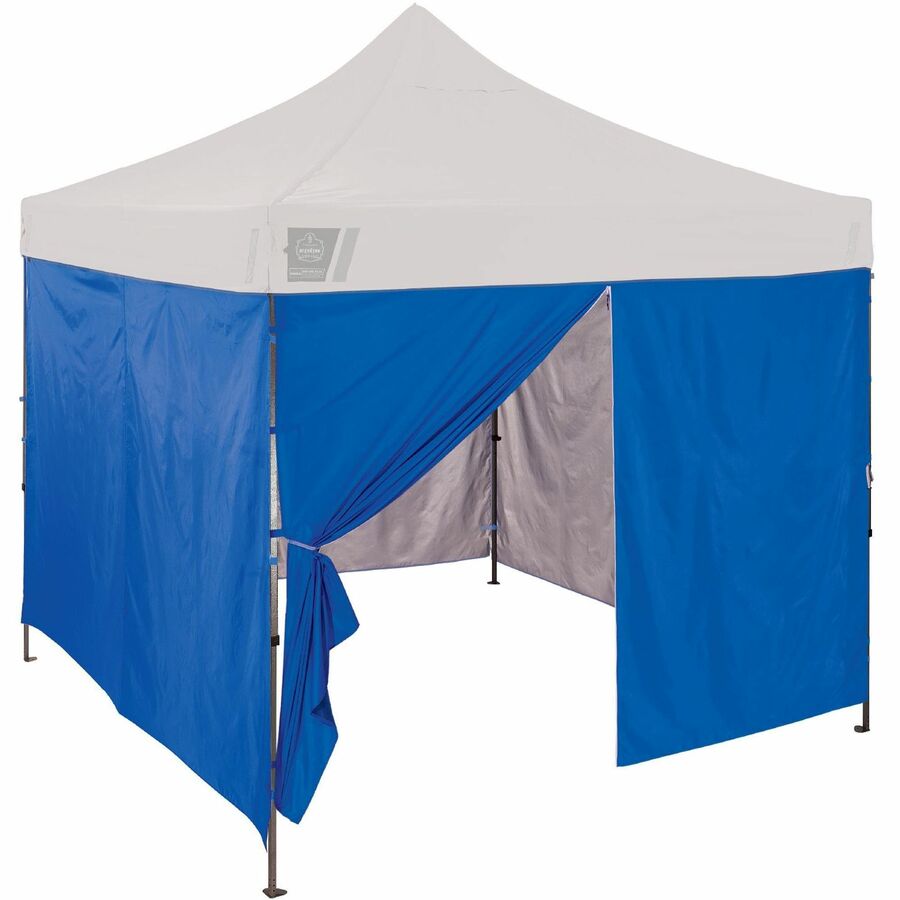 Ergodyne 6054 Pop-Up Tent Sidewall Kits - Blue - Polyurethane, Polyester, Polyethylene, Polyester Fabric