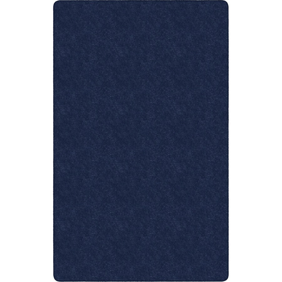 Flagship Carpets Amerisoft Solid Color Rug - 15 ft Length x 12 ft Width - Rectangle - Navy Blue - Nylon, Polyester