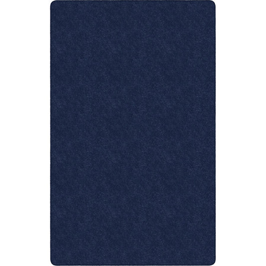 Flagship Carpets Amerisoft Solid Color Rug - 18 ft Length x 12 ft Width - Rectangle - Navy Blue - Nylon, Polyester