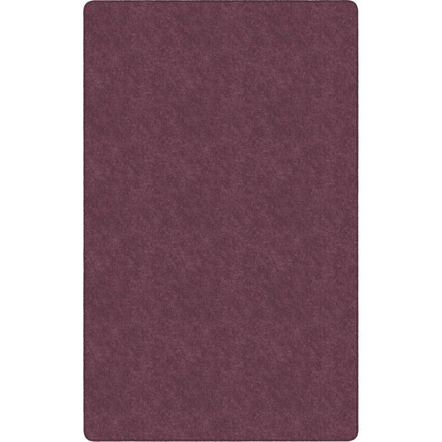 Flagship Carpets Amerisoft Solid Color Rug - 15 ft Length x 12 ft Width - Rectangle - Plum - Nylon, Polyester