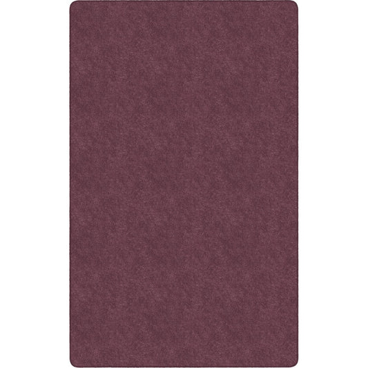 Flagship Carpets Amerisoft Solid Color Rug - 15 ft Length x 12 ft Width - Rectangle - Plum - Nylon, Polyester