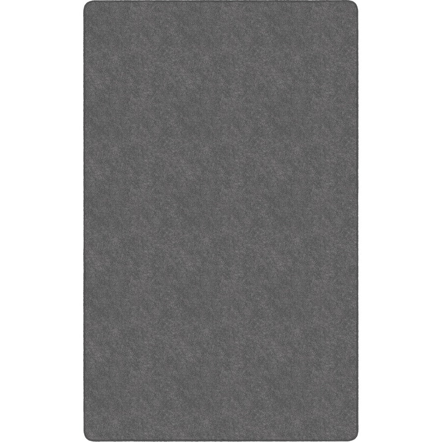 Flagship Carpets Amerisoft Solid Color Rug - 15 ft Length x 12 ft Width - Rectangle - Gray - Nylon, Polyester