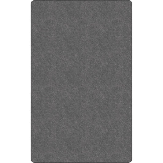 Flagship Carpets Amerisoft Solid Color Rug - 15 ft Length x 12 ft Width - Rectangle - Gray - Nylon, Polyester