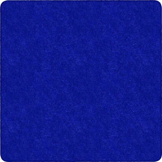 Flagship Carpets Amerisoft Solid Color Rug - 12 ft Length x 12 ft Width - Square - Royal Blue - Nylon, Polyester