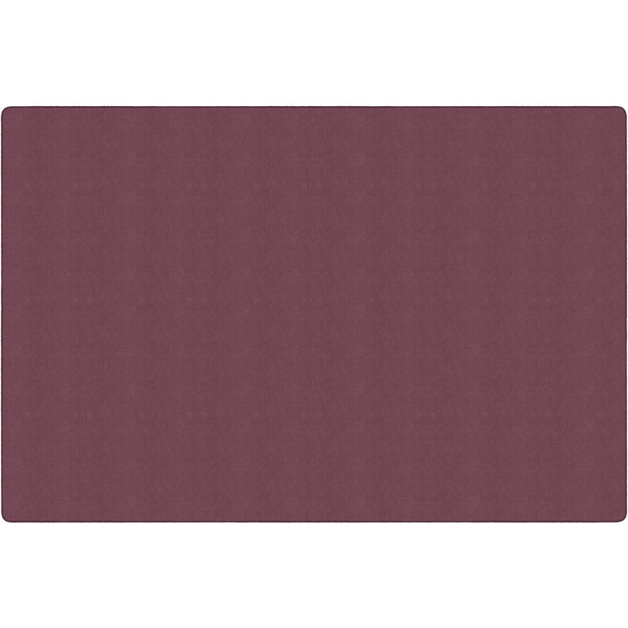 Flagship Carpets Amerisoft Solid Color Rug - 18 ft Length x 12 ft Width - Rectangle - Plum - Nylon, Polyester