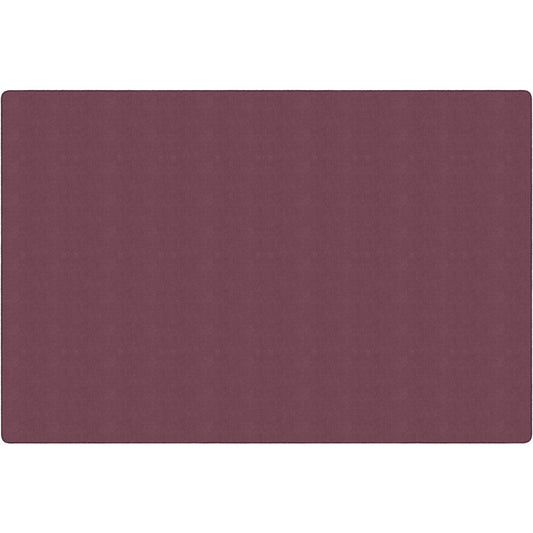 Flagship Carpets Amerisoft Solid Color Rug - 18 ft Length x 12 ft Width - Rectangle - Plum - Nylon, Polyester