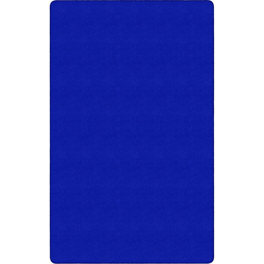 Flagship Carpets Ameristrong Solid Color Rug - Floor Rug - Traditional - 108" Length x 72" Width - Rectangle - Royal Blue - Nylon