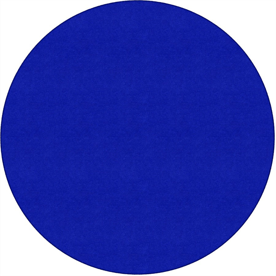 Flagship Carpets Ameristrong Solid Color Rug - Floor Rug - Traditional - 72" Diameter - Round - Royal Blue - Nylon