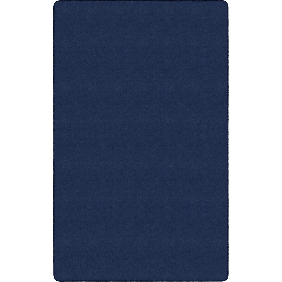 Flagship Carpets Americolors Solid Color Rug - Floor Rug - Traditional - 72" Length x 48" Width - Rectangle - Navy - Nylon