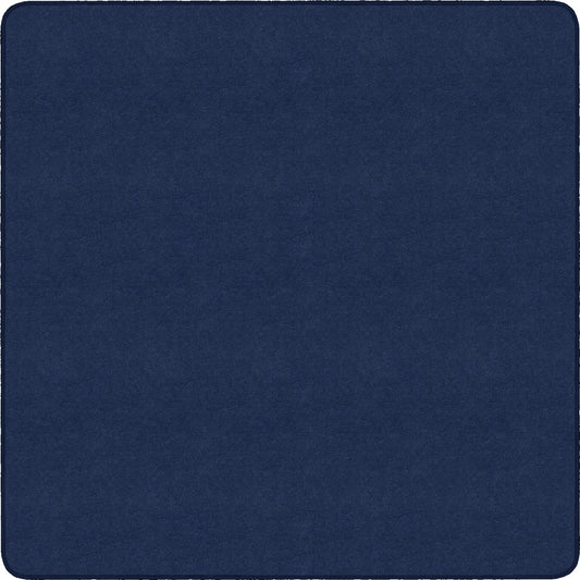 Flagship Carpets Ameristrong Solid Color Rug - Floor Rug - Traditional - 72" Length x 72" Width - Square - Navy - Nylon