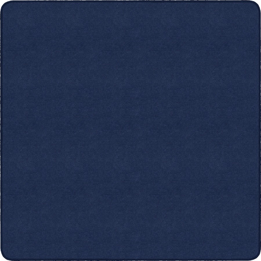 Flagship Carpets Ameristrong Solid Color Rug - Floor Rug - Traditional - 12 ft Length x 12 ft Width - Square - Navy - Fiber, Nylon
