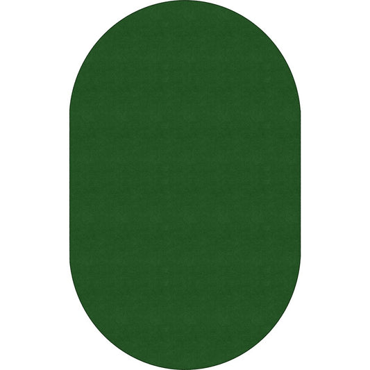 Flagship Carpets Ameristrong Solid Color Rug - Floor Rug - Traditional - 91.20" Length x 12 ft Width - Oval - Clover - Fiber, Nylon